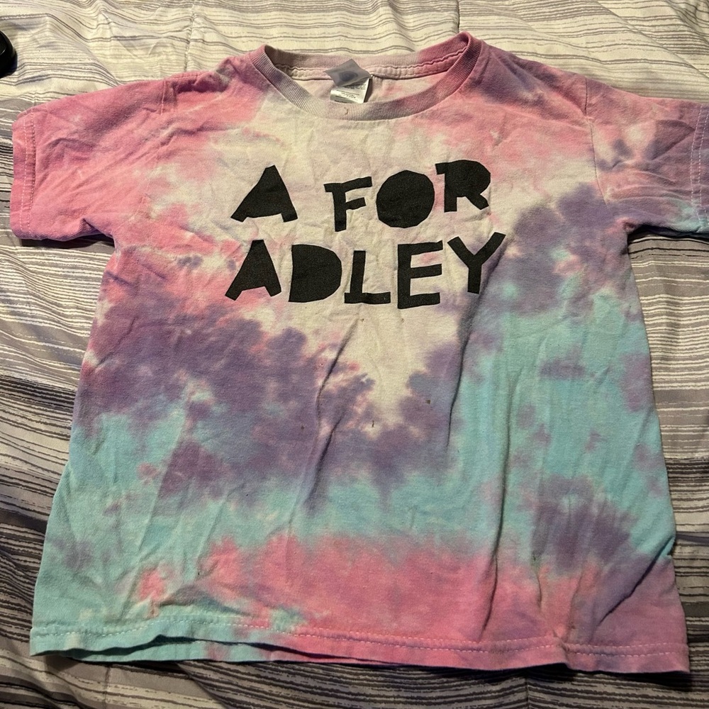 A for Adley Kids Tie-Dye T-Shirt